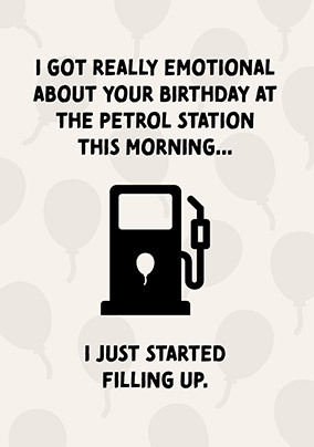 Filling Up Birthday Card