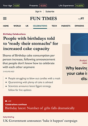 Fun Times Birthday Card