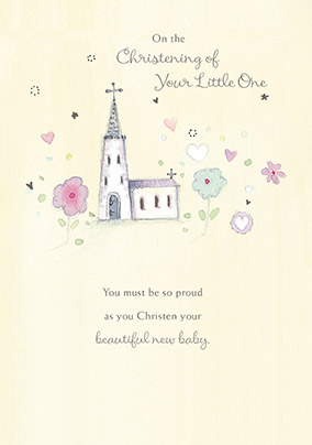 Traditional Christening of your Little One Card