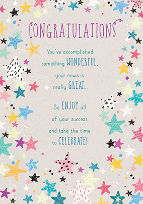 Time to Celebrate! Congratulations Card