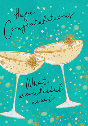 Huge Congrats Wonderful News Card