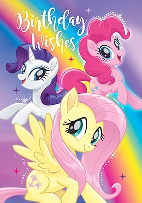 My Little Pony Birthday Wishes Card
