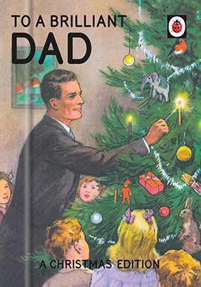 Brilliant Dad Ladybird Book Christmas Card