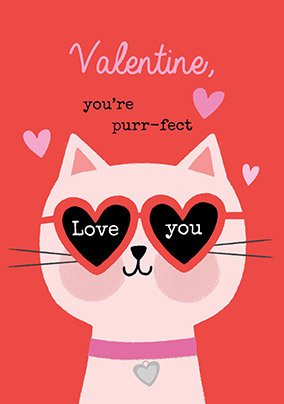 You're Purr-fect Valentine's Day Card