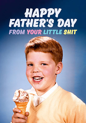 From your Little sh*t Son Father's Day Card