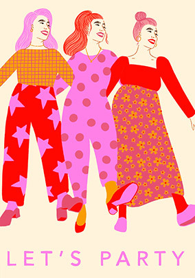 Let's Party Birthday Card