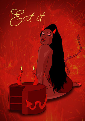 Eat It Birthday Card