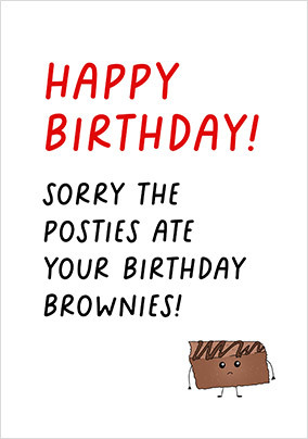 Brownies Birthday Card