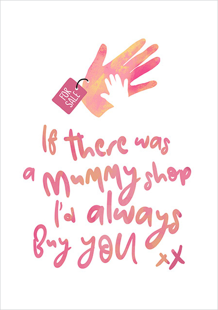 Mummy Shop Mother's Day Card