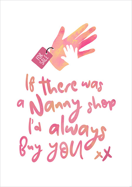 Nanny Shop Mother's Day Card