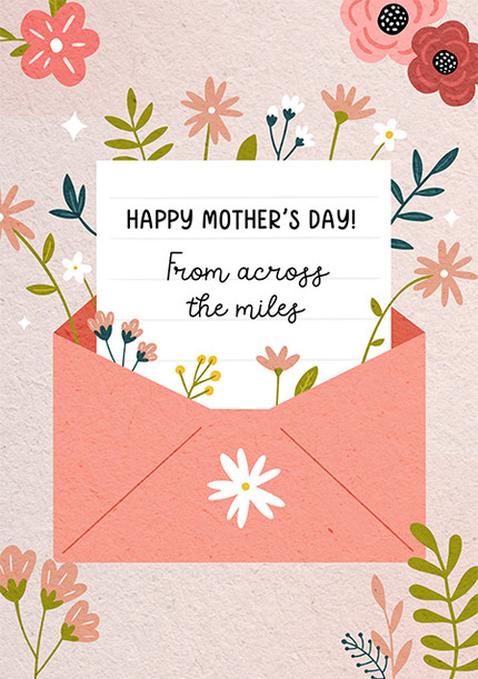 Across The Miles Mother's Day Card