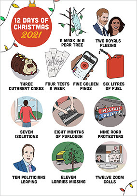 12 Days of Christmas Card