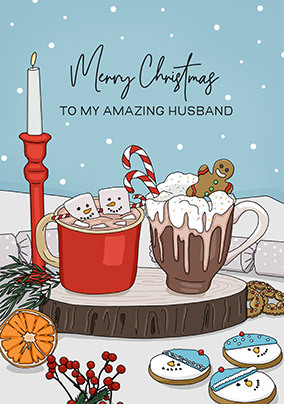 Amazing Husband Christmas Card