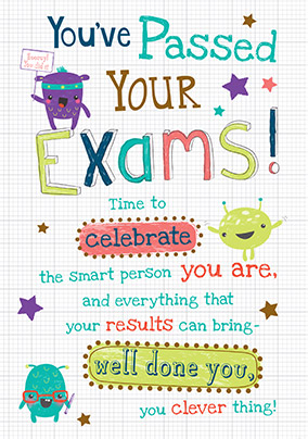 Smart Person Exam Congratulations Card