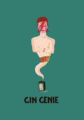 Gin Genie Birthday Card