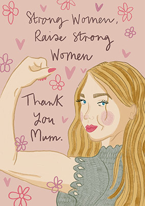 Strong Women Mother's Day Card