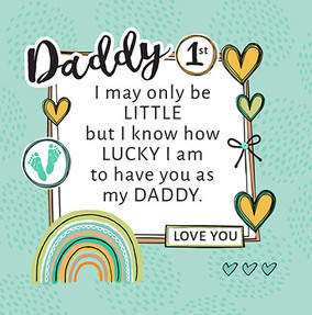 First Father's Day Lucky to have you Daddy Card