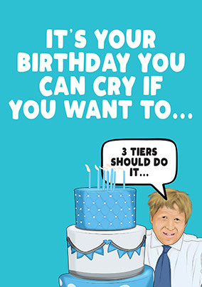 Cry if You Want to Birthday Card