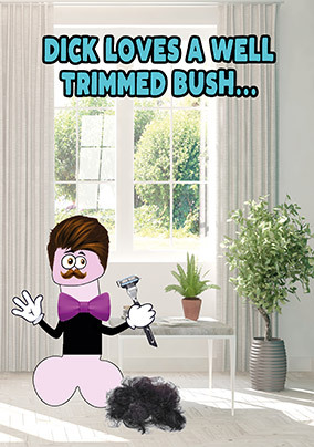 Well Trimmed Bush Card