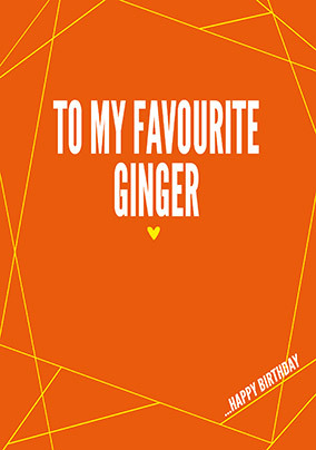 My Favourite Ginger Card