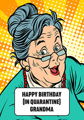 Quarantine Grandma Card