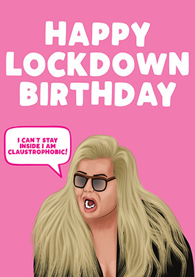 Claustrophobic Birthday Card