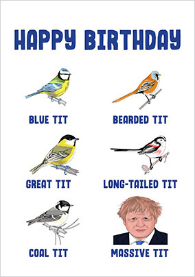 Happy Birthday Massive Tit Card