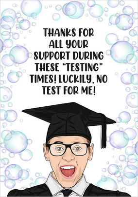 Thank You Teacher Testing Times Card