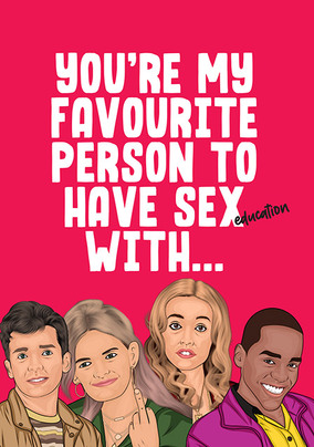 My Favourite Person Valentine Card