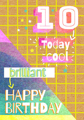 10 Today Cool Birthday Card