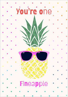 Pineapple Birthday Card