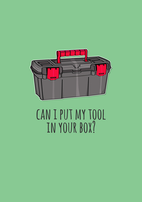 Tool Box Funny Card