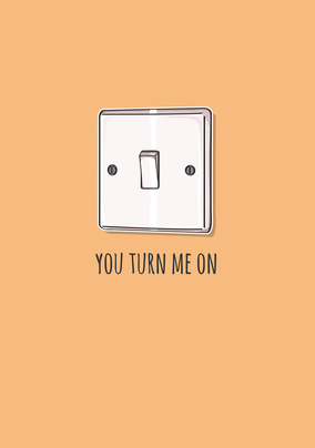 You turn me on Birthday Card