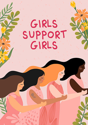 Girls Support Girls Card