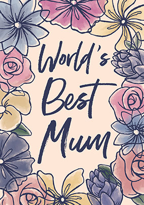 Mother's Day World's Best Mum Giant Card