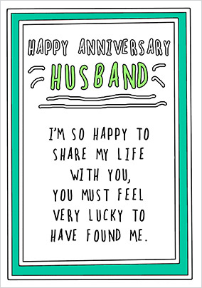 Husband Anniversary Card