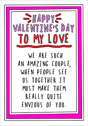 To My Love Valentine's Day Card