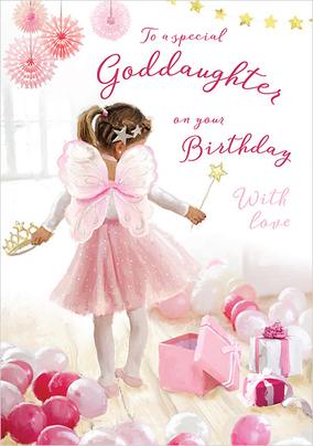 Special Goddaughter Traditional Birthday Card