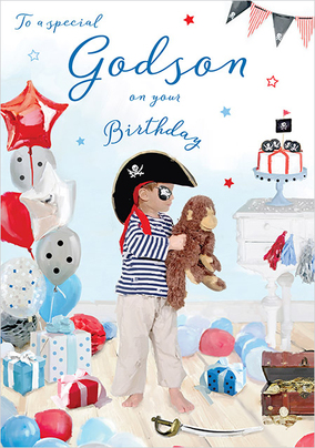 Special Godson Traditional Birthday Card