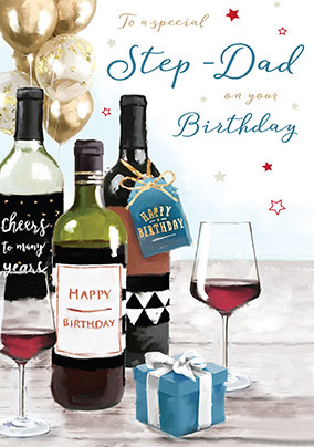 Special Step-Dad Birthday Card