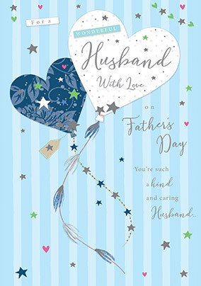 Husband with love on Father's Day Card