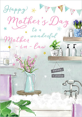 Wonderful Mother In Law Mother's Day Card
