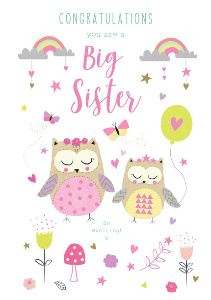 Big Sister Congratulations Card