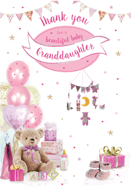 Thank You For A beautiful Granddaughter Card