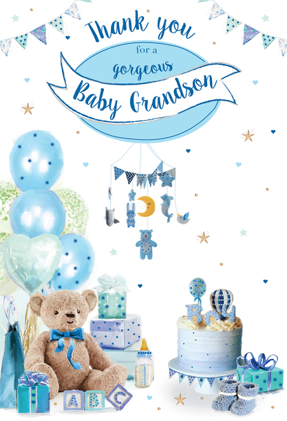 Thank You For A Beautiful Grandson Card