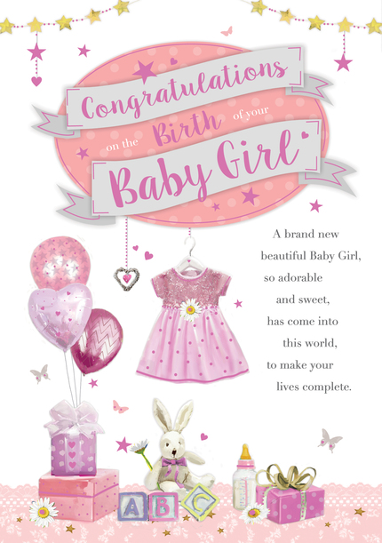 Congratulations On The Birth Of Your Baby Girl