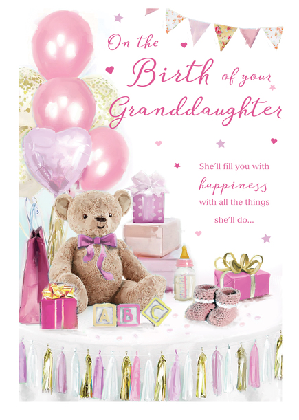 Birth Of Your Granddaughter Card