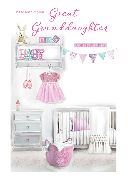On The Birth Of Your Great Granddaughter Card