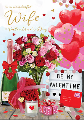 Wonderful Wife Valentine's Card