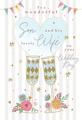 Son and Wife on Your Wedding Day Card
